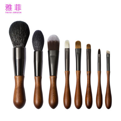 comprar 281A25408 8PCS Conjunto de pinceles de maquillaje pequeños Mini Conjunto de pinceles de maquillaje para viajes con bolsa de maquillaje Fabricación en línea