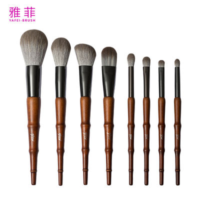 comprar 267A87108 Imitación de maquillaje con pincel de bambú vegetariano 8PCS sintético esponjoso personalizado Fabricación en línea