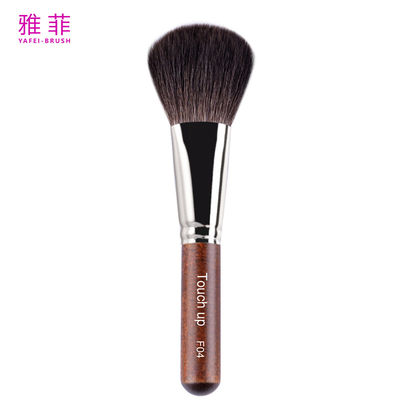 comprar F04 Pelo de ardilla gris elegante Contour de nariz en ángulo Cepillo con mango de madera Fabricación en línea