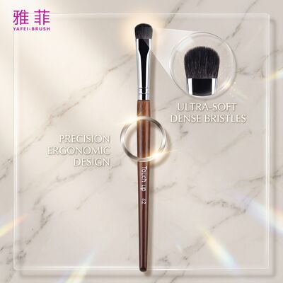 comprar Escova de sombra de ojos de lujo Premium Cabello de sabla Aplicador de maquillaje para ojos de diseño personalizable con mango ergonómico Fabricación en línea