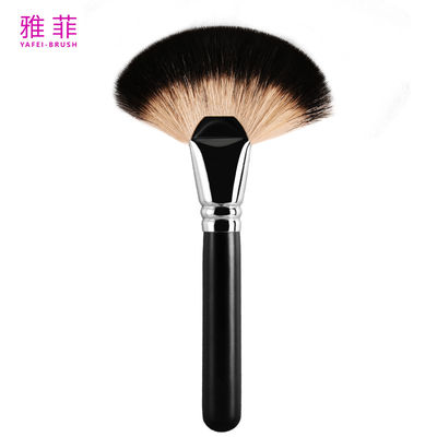 A14 maquillaje profesional de pelo de animales cepillos de belleza mono gran abanico cepillo de polvo