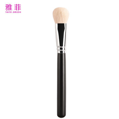 A30 Maquillaje natural de pelo de animal hecho a medida cepillos de cabeza redonda amigable para la piel