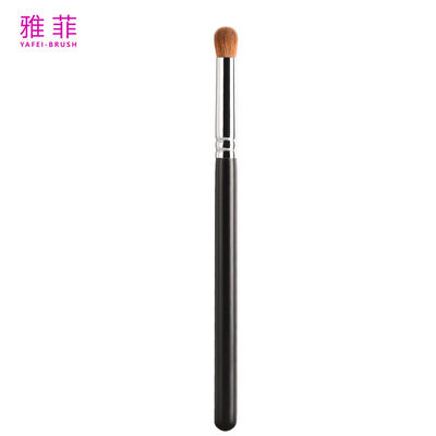 A52 Cabello de cola de sable y sombra de ojos maquillaje cepillos cabeza redonda nariz ferrule de cobre