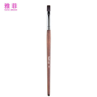 TOUCH UP 23 Multifuncción Labio plano Confundidor de cejas Cepillo de logotipo personalizado Cabello sintético con logotipo