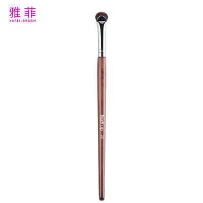TOUCH UP 24 Profesional en forma de luna de precisión ultra delgada de los ojos de la cepillo de color personalizado logotipo cabello sintético con logotipo