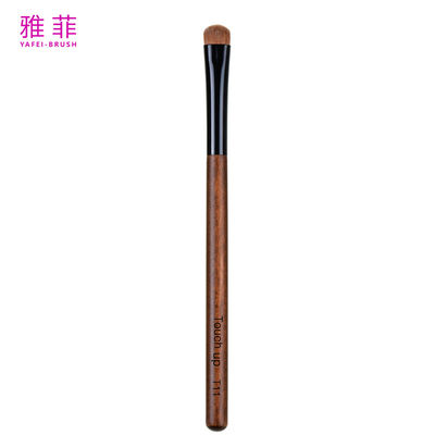 T11 Etiqueta privada 100% Kolinsky Sable Pura Cabeza plana Pantalón de sombra de ojos Cabello natural
