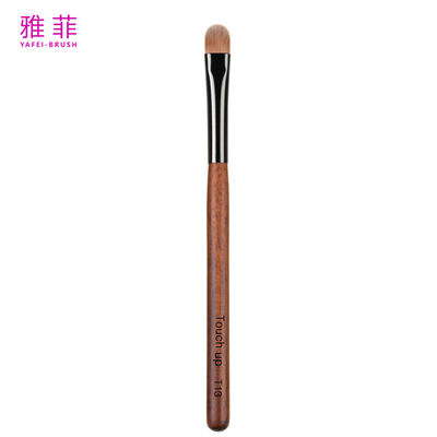 T13 Personalizado 100% Kolinsky Sable Pure Maquillaje de sombra de ojos herramienta de belleza de madera manejar cabello natural