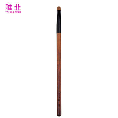 T14 Fabrica de cepillos de maquillaje personalizados 100% Kolinsky Sable Pure Eyeshadow Wood Handle Cabello natural