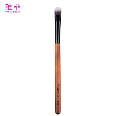 T17 personalización etiqueta privada debajo de la mancha ocular ocultación oval concealer ojo vegano maquillaje de pelo sintético cepillo