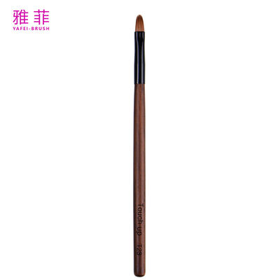 T23 OEM ODM Kolinsky Cabello de sabla mango de madera Etiqueta privada Detalle de labio único Cepillo de maquillaje de moda