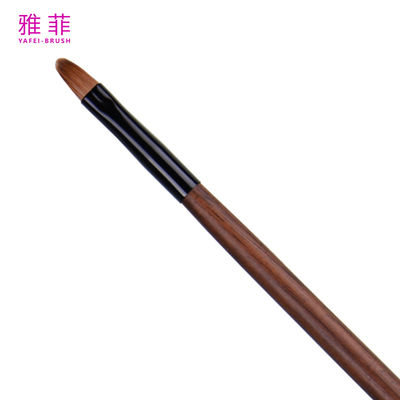 Pincel de maquillaje T23 Kolinsky Sable con mango de madera, etiqueta privada, detalle de labio único, a la moda
