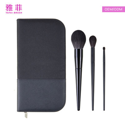 Brushes de maquillaje duraderos y resistentes al derrame conjunto de mango de madera de 210g de peso ligero y duradero adecuado para los profesionales del maquillaje