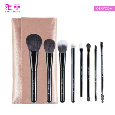 Set de brochas de maquillaje personalizable, brocha mezcladora clásica con forma de lengua mediana de pelo de sable con varias opciones de embalaje