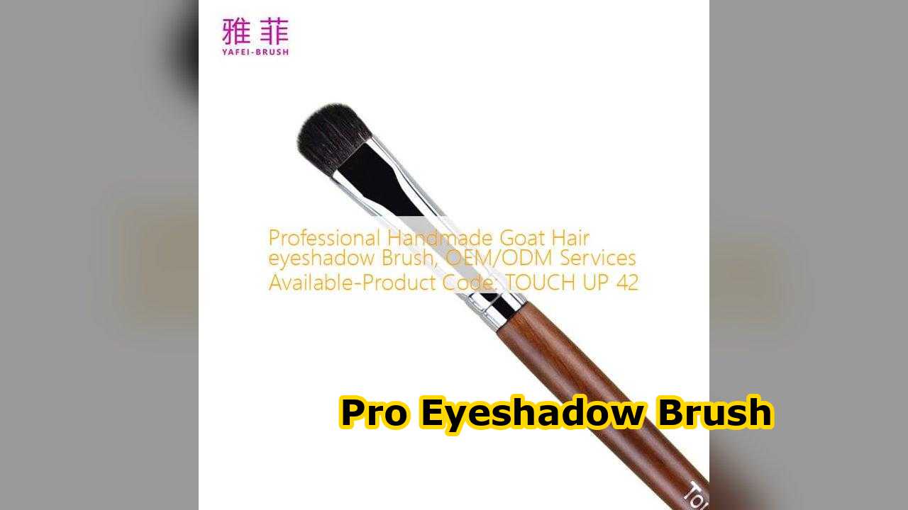 Brocha de sombra de ojos profesional hecha a mano con pelo de cabra, servicios OEM/ODM disponibles - Código de producto: TOUCH UP 42